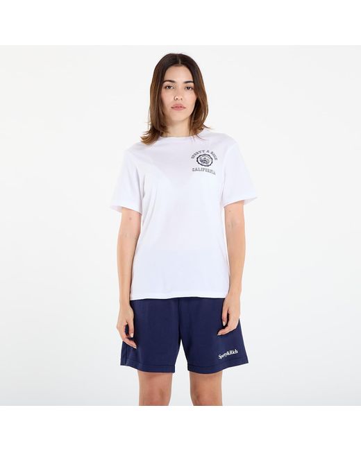 Sporty & Rich White T-Shirt California Emblem Soft T-Shirt