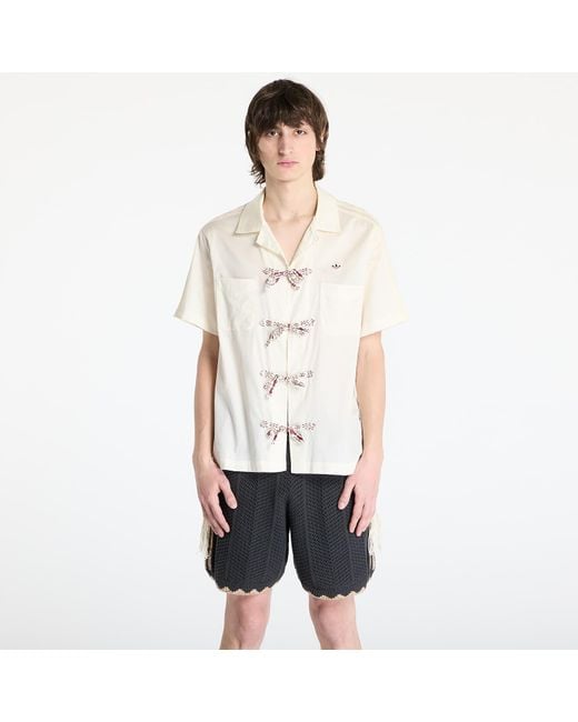 Adidas Originals White Shirt Adidas X Clot Bwl Shirt/ Cream for men