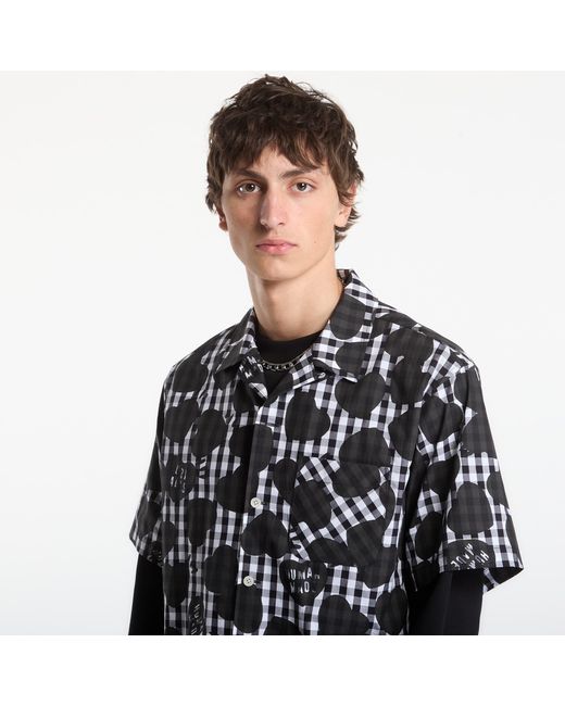 Human Made Overhemd Heart Gingham Check Shirt in het Black