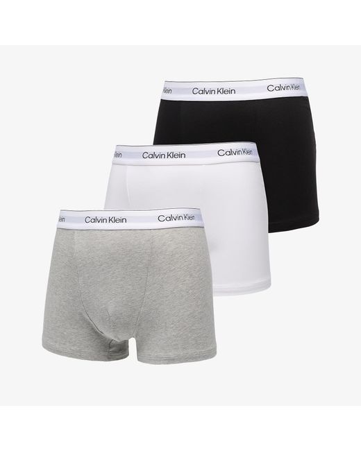 Relaxed Fit Trunk 3-Pack di Calvin Klein in Gray da Uomo