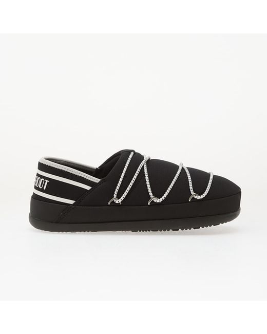 Moon Boot Black Sneakers Icon Slipper