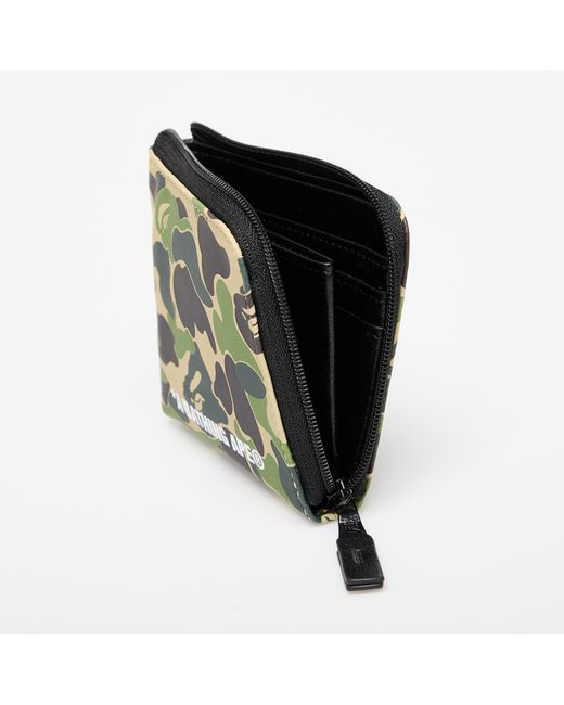 若者に人気のブランド A Wallet Zipped Mini Leather Pu Camo Abc Wallet Ape Bathing 小物