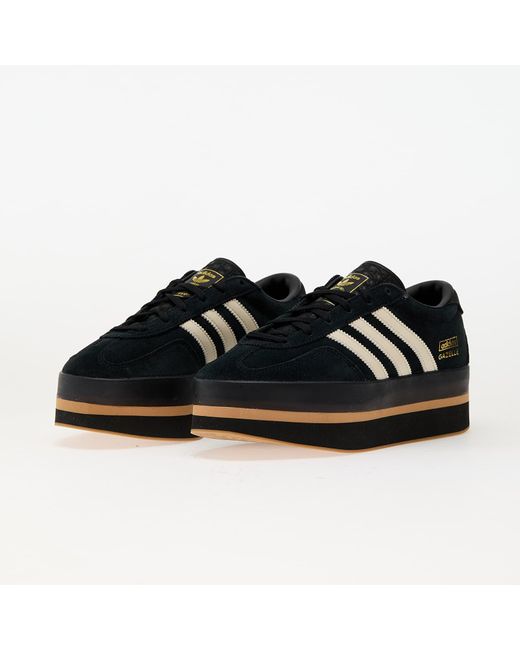 Adidas Originals Sneakers Adidas Gazelle Stack W Core/ Cream/ Gum 3 Eur in het Black
