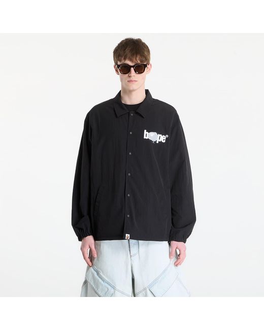 A Bathing Ape Black Jacket Bape Reversible Coach Jacket