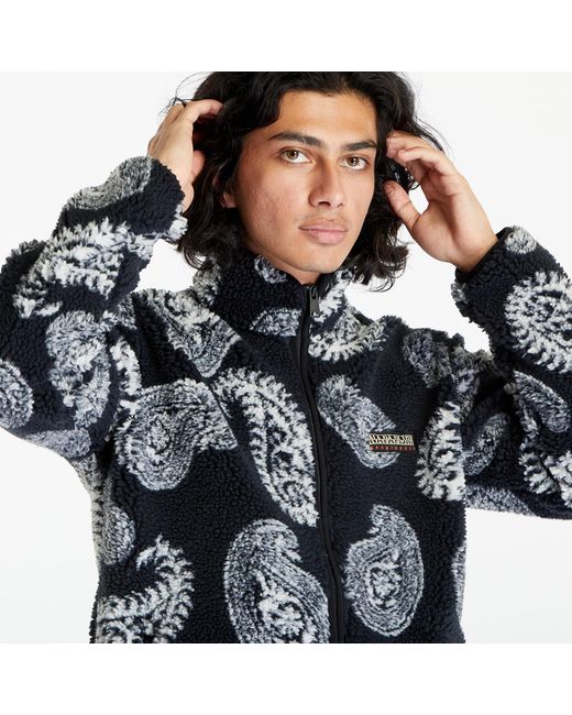 Napapijri Black Holiday Full-zip Sweatshirt Paisley for men