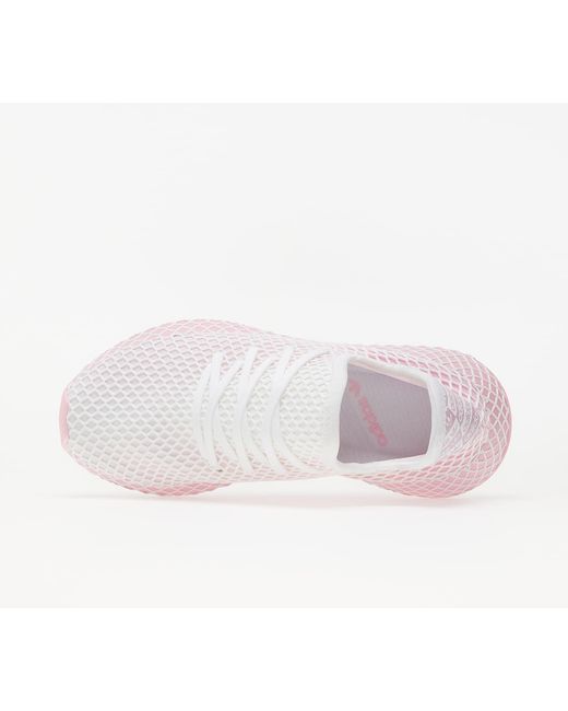adidas deerupt white and pink