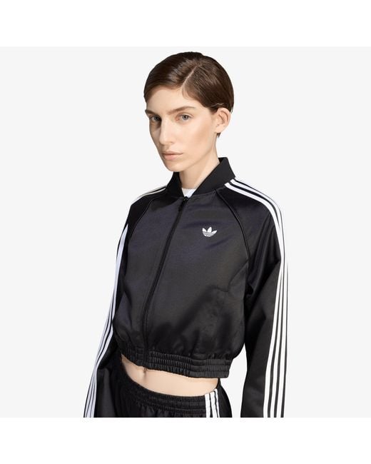 Adidas Originals Black Satin Sst Jacket