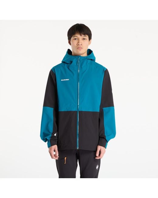 Veste linard guide hs hooded jacket men black/ deep teal xl Mammut pour homme en coloris Blue