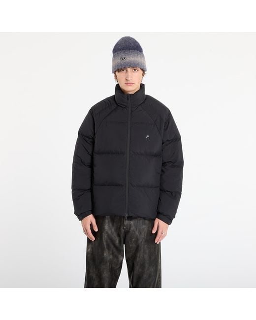Giacca Funnel Neck Puffer di Represent in Black da Uomo