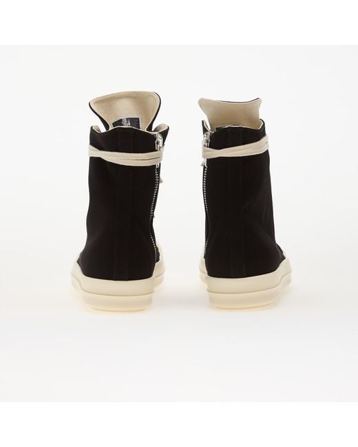 Rick Owens Black Sneakers Denim Shoes