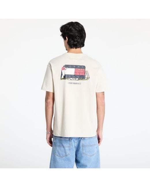 Tommy Hilfiger T-Shirt Tommy Jeans Rlx Novelty 1 Tee in het White voor heren