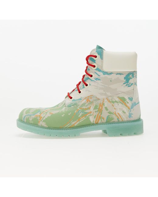 Timberland Green 6 Inch Lace Up Waterproof Boot Multicolor