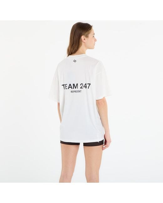 T-shirt team 247 oversized tee unisex s Represent en coloris White