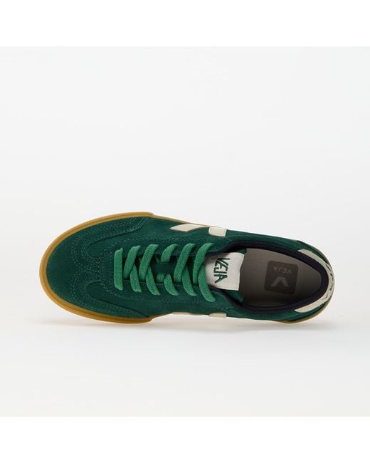 Veja Green Sneakers W Volley Suede Poker_Pierre