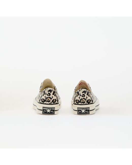 Converse White Sneakers Chuck 70 Glow-In-The-Dark Leopard Print Driftwood/ Light Fawn/ Eur