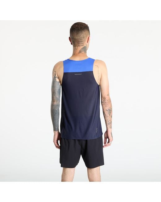On Shoes Performance Tank in het Blue voor heren