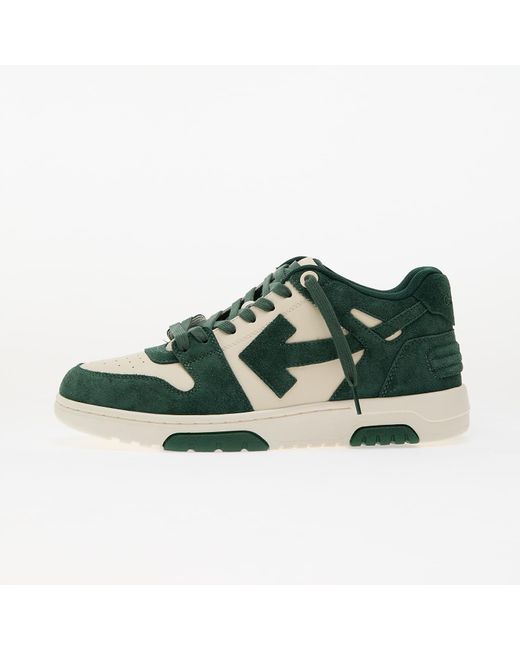 Off-White c/o Virgil Abloh Green Sneakers Out Of Office Suede Eur for men