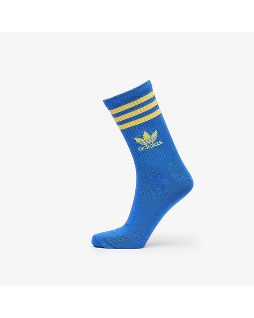 adidas Originals Adidas Mid Cut Crew Sock 3 Pack Core in Blue Lyst