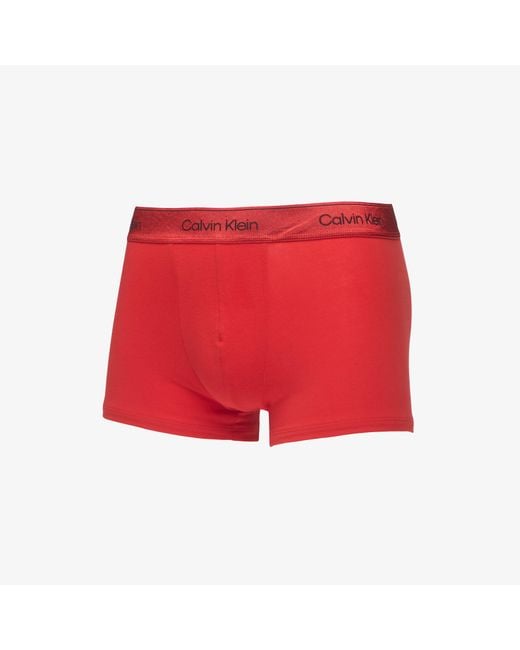 Calvin Klein Boxers Trunk 3-Pack in het Red voor heren