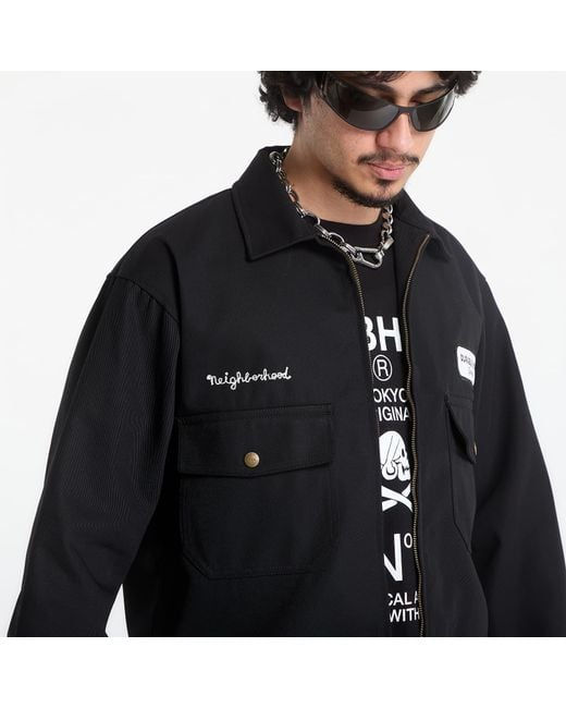 Neighborhood Jas Zip Work Jacket in het Black voor heren