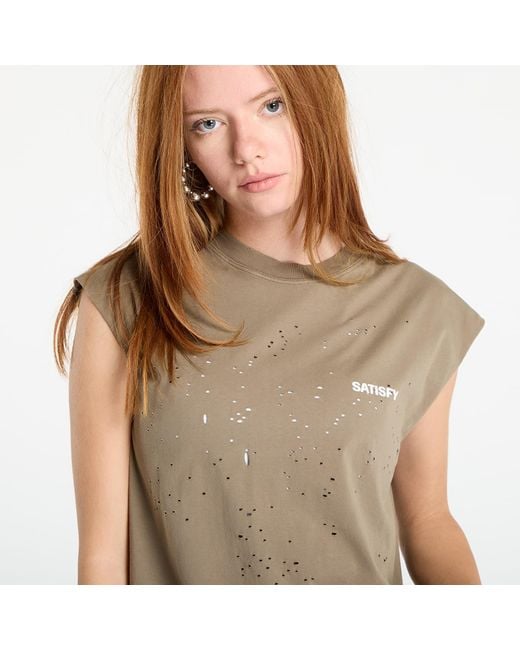 Satisfy Mothtech Muscle Tee in het Multicolor