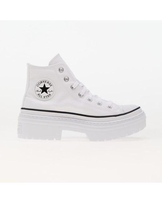 Converse White Sneakers Chuck Taylor All Star Lugged Heel Platform/ Egret