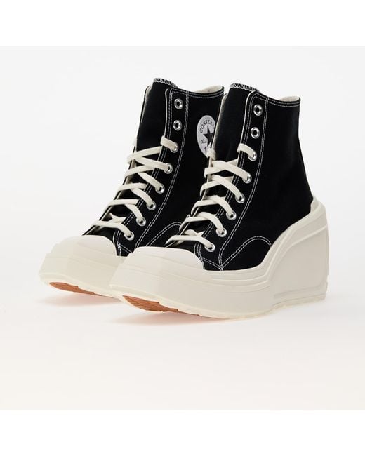 Converse Black Sneakers Chuck 70 De Luxe Wedge/ Egret Eur