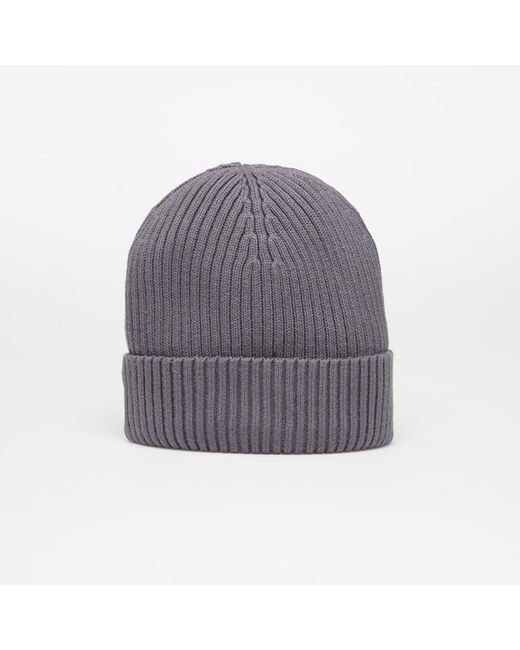 Calvin Klein Gray Patch Chunky Rib Cot Hat