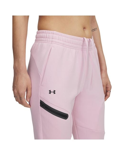 Under Armour Pink Hosen Unstoppable Fleece Jogger Prime