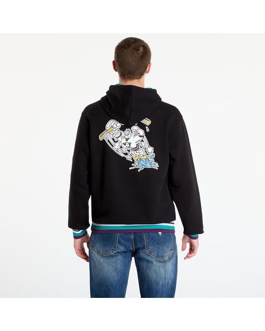 Mitchell & Ness Black Sweatshirt Nhl Playmaker Fleece Hoodie Vintage Logo Ducks for men