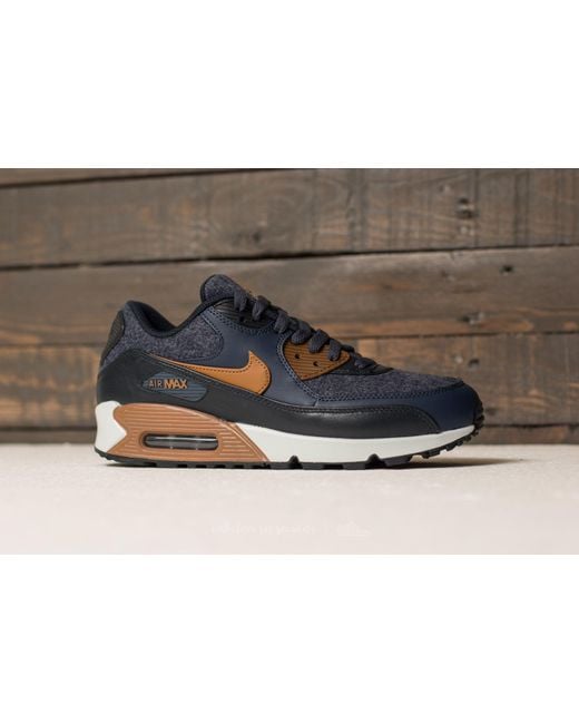 Nike Air Max 90 Premium Thunder Blue/ Ale Brown for Men | Lyst