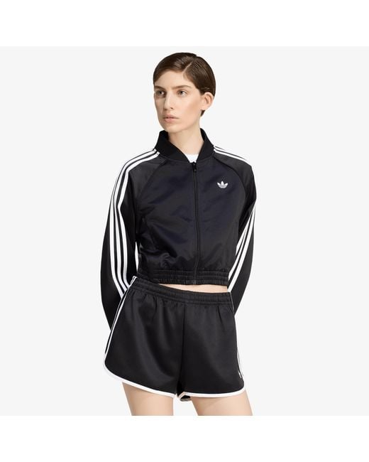 Adidas Originals Black Satin Sst Jacket