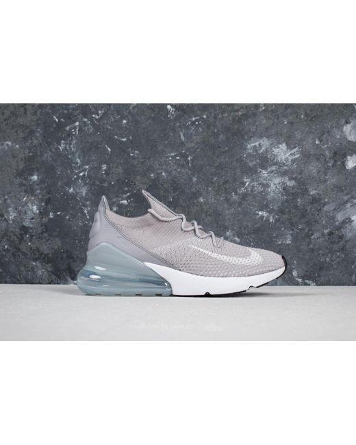 Nike Air Max 270 Flyknit W Atmosphere Grey/ White in Gray | Lyst