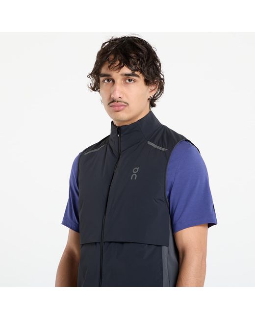 On Shoes Blue Vest Weather Vest/ Eclipse for men
