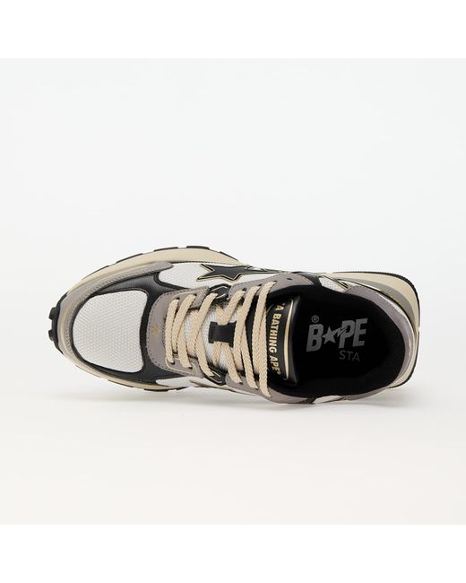 A Bathing Ape Black A Bathing Ape Cross Sta Sneakers for men