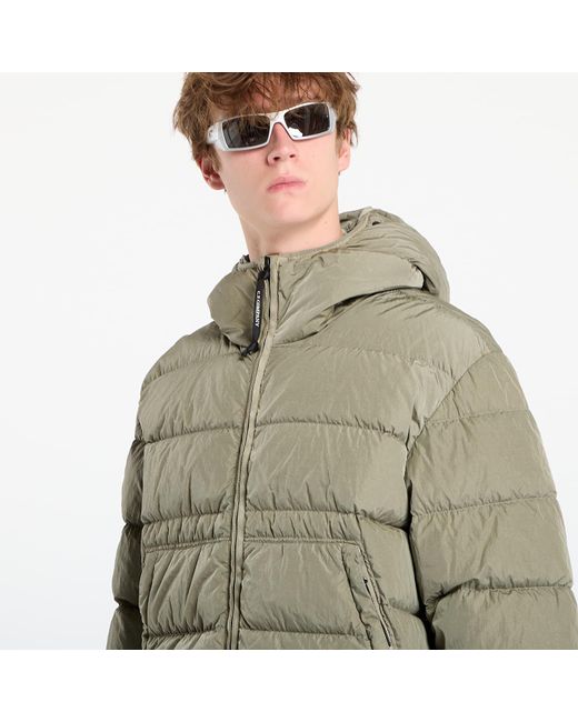 C P Company Jas Chrome-R Goggle Down Jacket in het Green voor heren