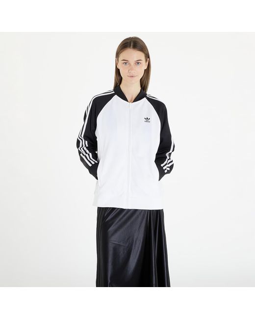 Adidas Originals White Adidas Sst Track Top Sweatshirt / Black