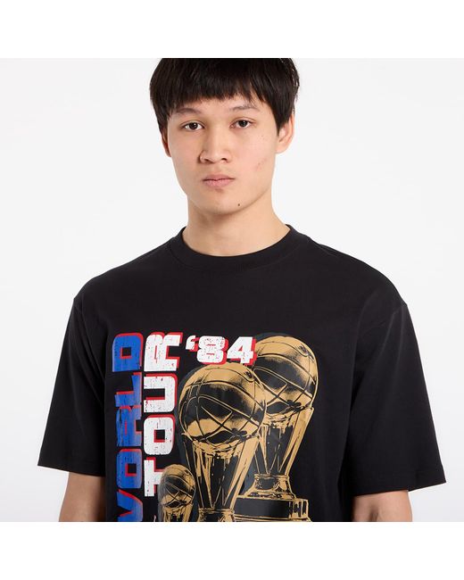 Nike T-Shirt M Nc World Tour Ss Crew in het Black voor heren