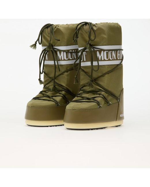 Moon Boot Green Sneakers Icon Nylon