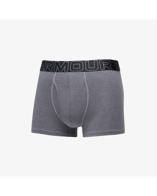 Under Armour Gray M Performance Cotton 3In 3-Pack for men