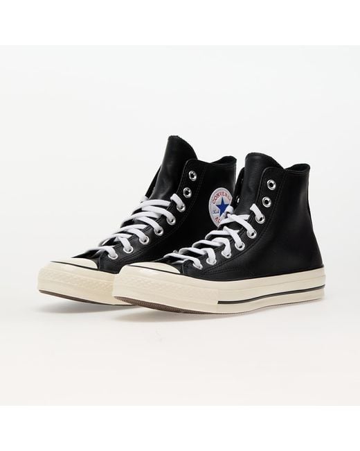 Baskets chuck 70 leather black/ white/ egret eur 42.5 Converse