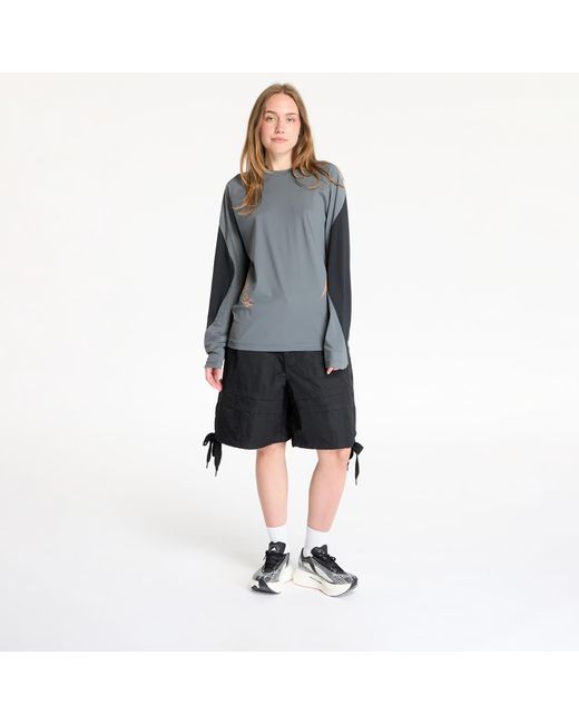 Maglietta Longsleeve Run Tee 3/ Washed di Reebok in Gray
