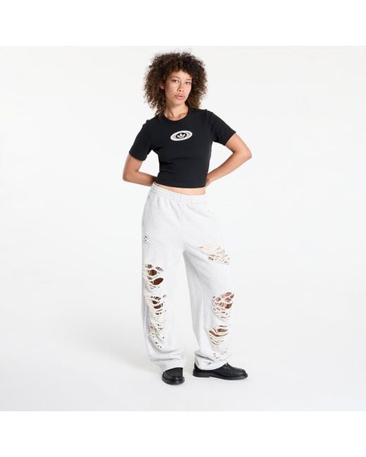 Adidas Originals Black T-Shirt Campus 2000 Back Cut Out Rib T-Shirt