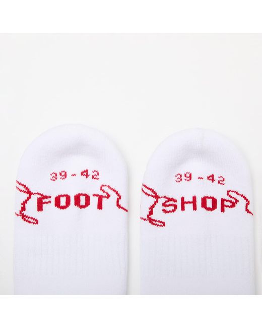 FTSHP White Footshop Basic Crew Socks 3-Pack