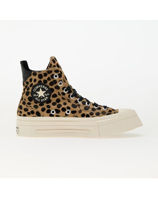 Converse Brown Sneakers Chuck 70 De Luxe Squared Hi/ Egret