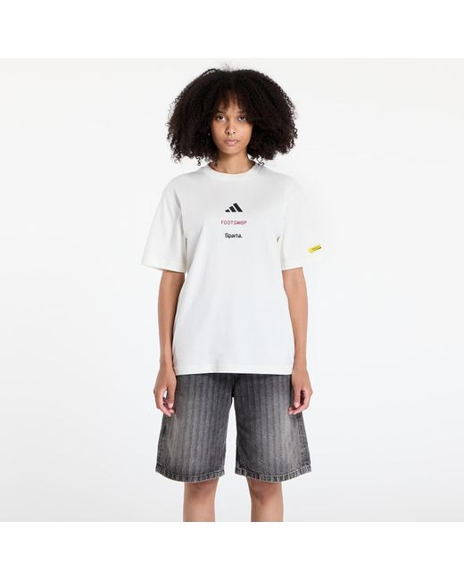 Adidas Originals White T-Shirt Adidas X Footshop X Sparta T-Shirt Crest