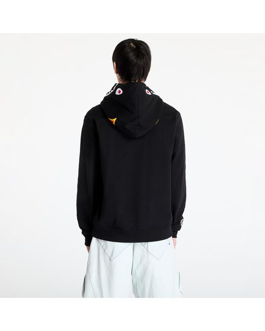 Felpa 2Nd Shark Full Zip Hoodie di A Bathing Ape in Black