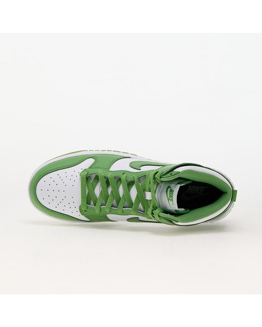 Dunk high retro white/ white/ chlorophyll di Nike in Green da Uomo