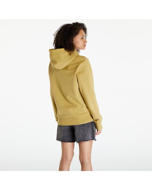 Carhartt Yellow Sweatshirt script embroidery hoodie unisex agate/ white s