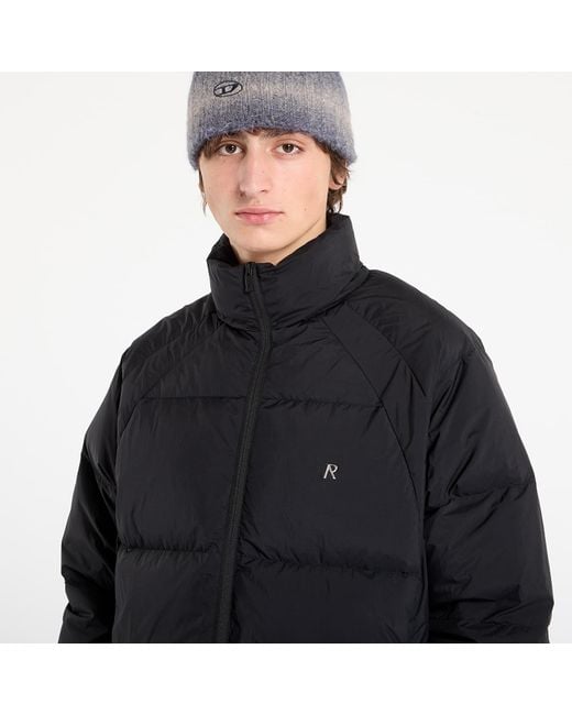Giacca Funnel Neck Puffer di Represent in Black da Uomo